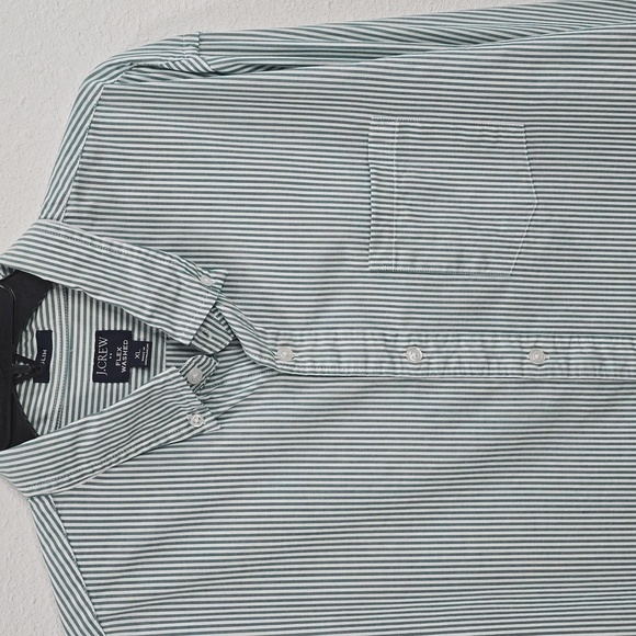 J.Crew Mens Slim Fit Cotton Green Casual Button Down Shirt  Size XL - Picture 2 of 15
